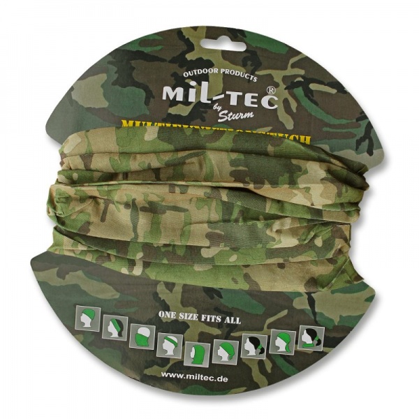 Мультифункціональний головний убір Mil-Tec SCRAFT, MULTITARN 12216049 р. камуфляж 