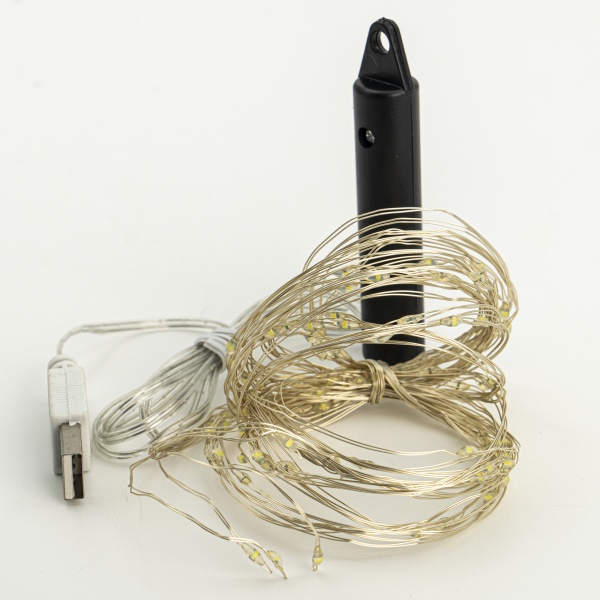 Декоративная гирлянда Altalusse (INL-2107U-100 Cold) встроенный светодиод (LED) 100 ламп 2 м 