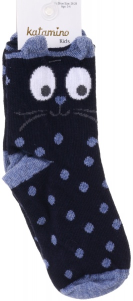 Шкарпетки для дівчаток KATAMINO K21016 р.3-4 темно-синій 