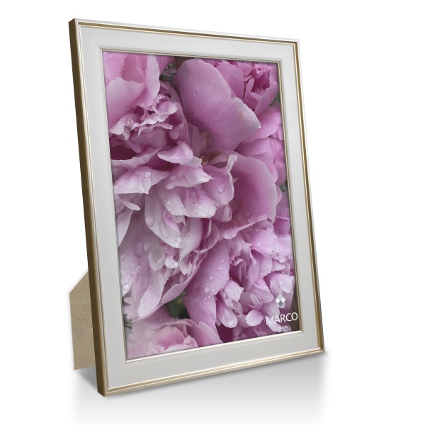 Рамка для фотографии со стеклом MARCO decor 2716 1 фото 15х20 см бежевый/золото 
