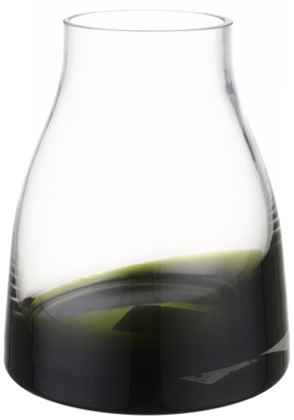 Ваза Wrzesniak Glassworks Яншо 18 см оливкова 