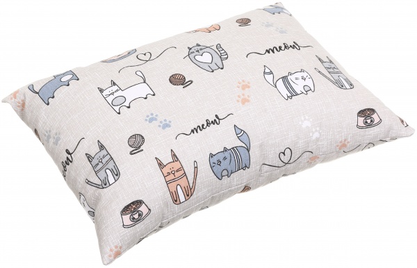 Подушка декоративна Кіт на кухні 35x50 см бежевий Homeline 