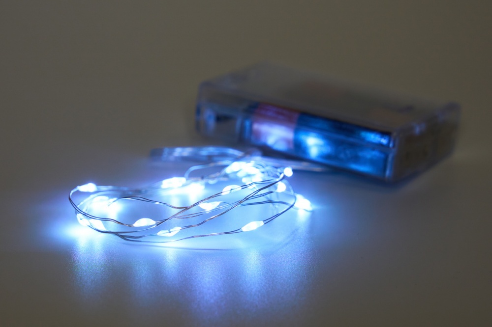 Электрогирлянда Девилон на батарейках светодиодная (LED) 20 ламп 1 м (720544)