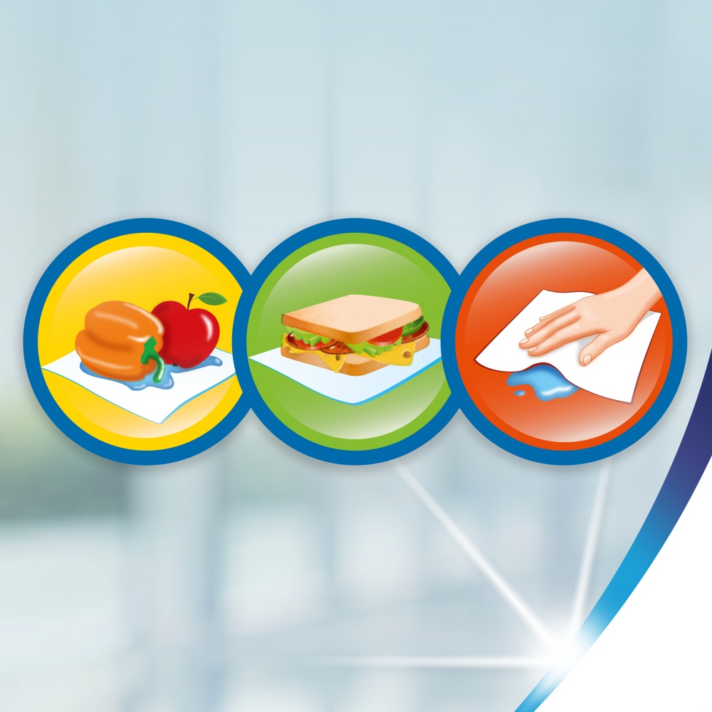 Бумажные полотенца Zewa Mega Roll 470 отрывов двухслойная 1 шт.