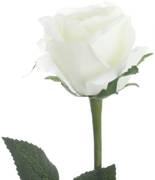 Цветок искусственный Роза натуральная кремовый