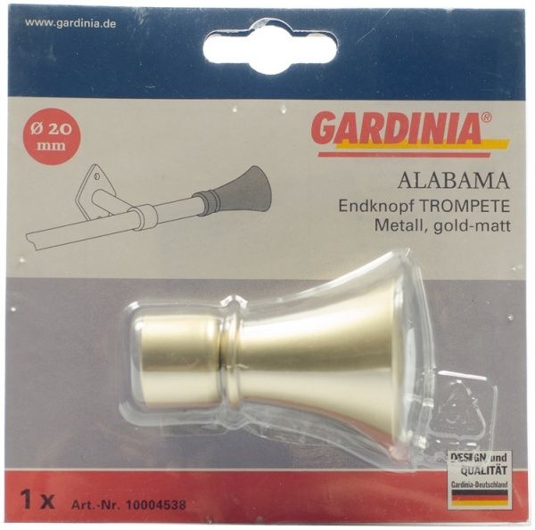 Наконечник Trompete Gardinia Alabama набірний d20 мм золото 