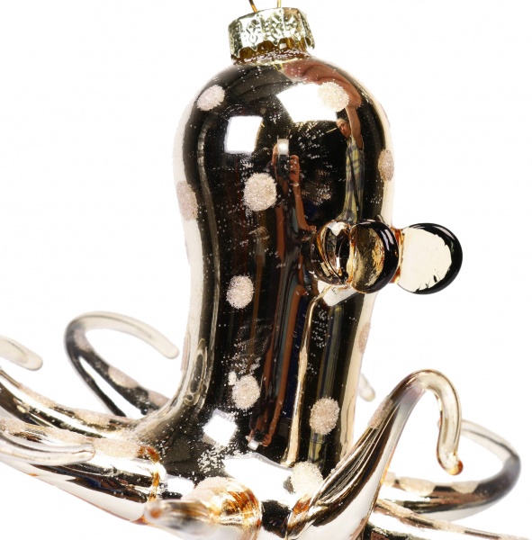 Підвіска Восьминіг 8 см золотий