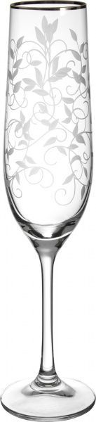 Набор бокалов для шампанского Lido 190 мл 6 шт. платина Bohemia