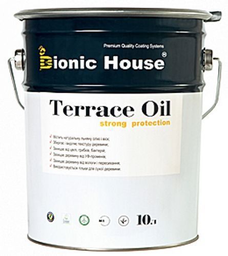 Олія Bionic House для терас T001 безколірний шовковистий мат 10 л