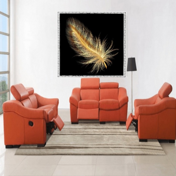 Репродукція Золоте перо 50x50 см Арт Фемелі 