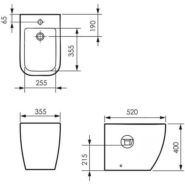 Биде подвесное Imprese Valtice i1106