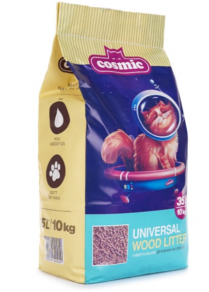 Наполнитель древесный COSMIC Universal 10 кг 