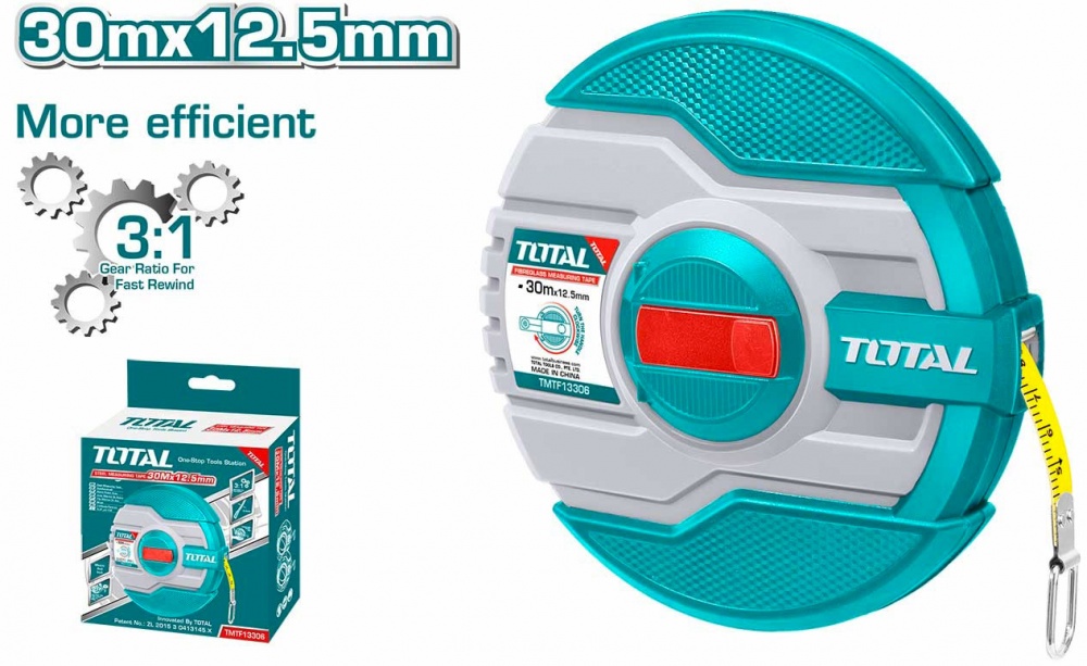 Рулетка Total TMTF13306 30 м x 12,5 мм