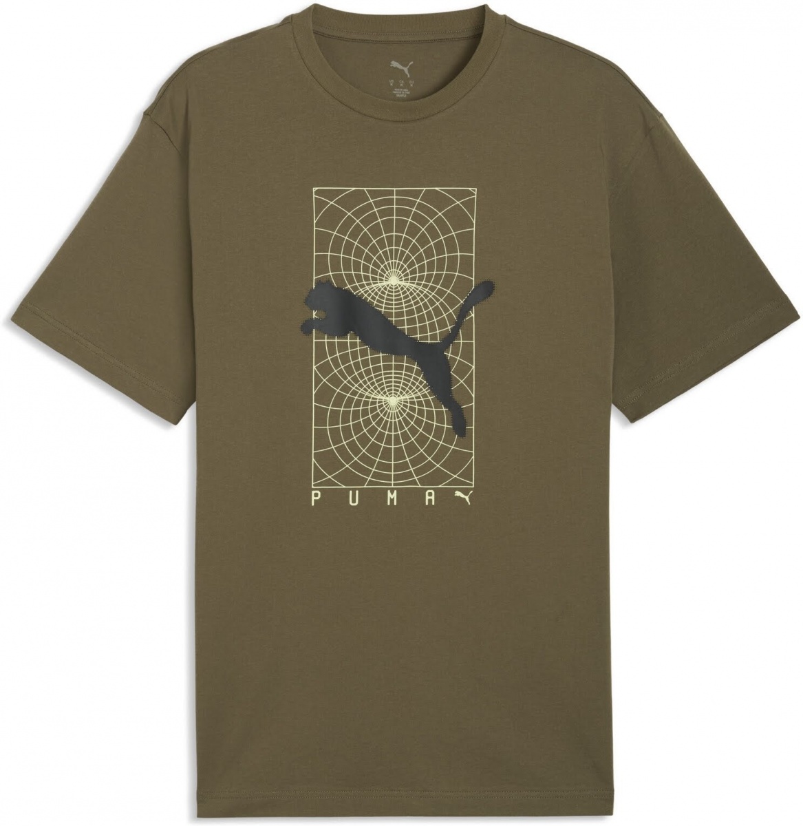 Футболка Puma PUMATECH Relaxed Graphic Tee 69223381 р.M хаки — фото 1