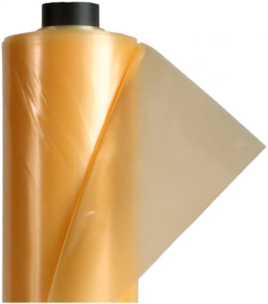 Пленка полиэтиленовая стабилизированная (24) 1500х120х100 Планета Пластик 120 мк прозрачный желтый