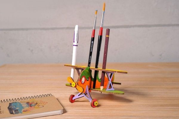 Раскраска UGEARS Биплан