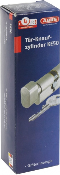 Цилиндр Abus KE50 30x30 ключ-вороток 60 мм матовая латунь