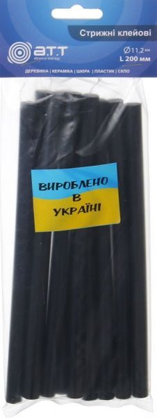 Стержни клеевые A.T.T. черные 11 мм 10 шт.