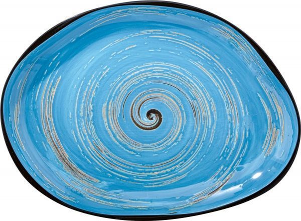 Блюдо Spiral Blue камінь WL-669642/A Wilmax 