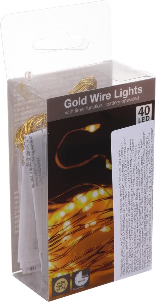 Електрогірлянда Aх9700210 вбудований світлодіод (LED) 40 ламп 2,1 м 