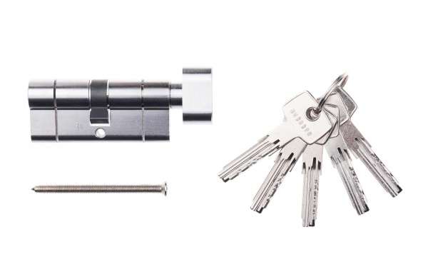 Цилиндр Abus KD6PS 50x50 ключ-вороток 100 мм матовый никель