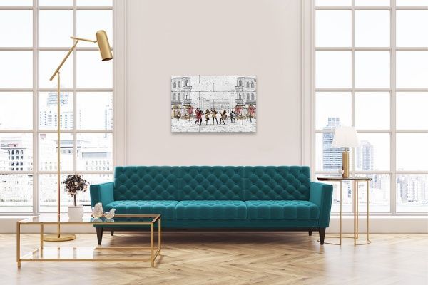 Картина гипсовая Трио скрипачек 60,5x41 см BrickPrint 