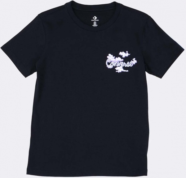 Футболка Converse SEASONAL GRAPHIC WORD ART SS TEE 10024536-001 р.M чорний