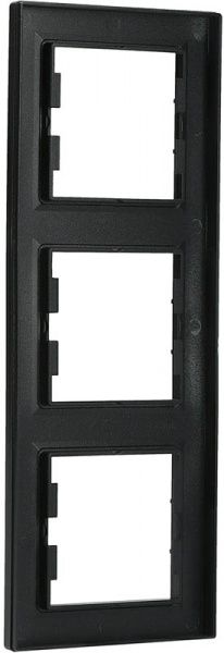 Рамка трехместная Schneider Electric Asfora вертикальная антрацит EPH5810371