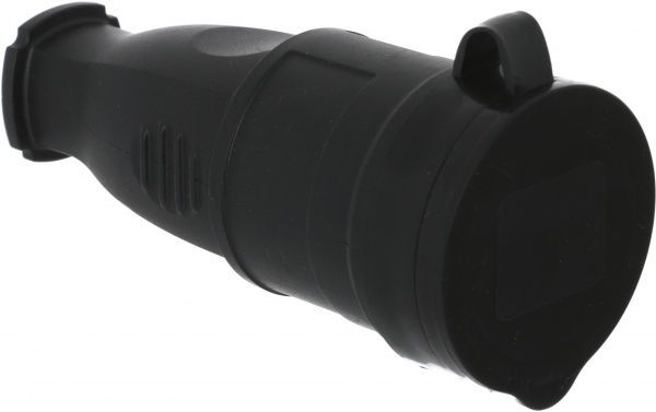 Гніздо UP! (Underprice) YK-406P-BK із заземленням 220В 16А IP44 каучук чорний