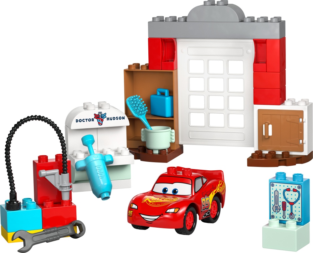 Конструктор LEGO DUPLO Disney Візит МакКвіна в гараж Дока 10456
