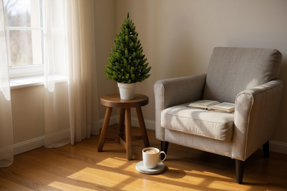 Штучна ялинка Лапландська 0,9 м Весняна в горщику зеленийSiga Group