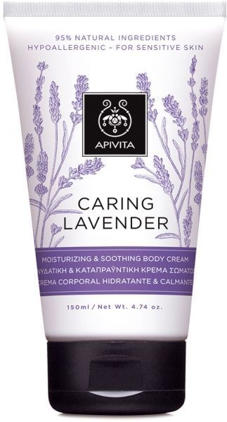 Крем для тела Apivita Caling lavander увлажняющий и успокаивающий 150 мл