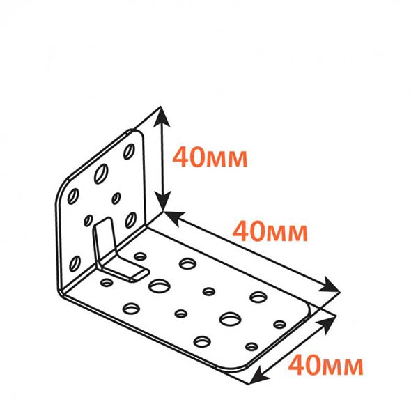 Кутник перфорований Kolchuga асиметричний 100x60x60 мм 2,5 мм