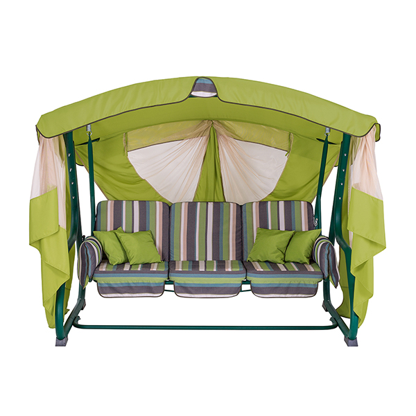 Качель с навесом Vitan Алиса Цветная полоска 1880x2300x1520
