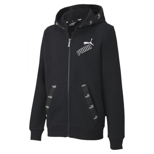 Джемпер Puma Amplified Full-Zip Hoodie 58324201 р. 116 чорний