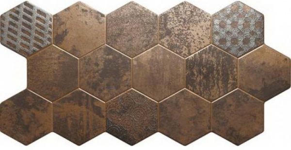 Плитка El Molino Hive Cobre 45,5x90 