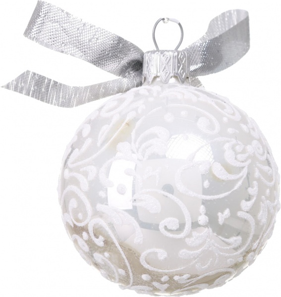 Шар новогодний символ года декупаж d 60 мм в ассортименте