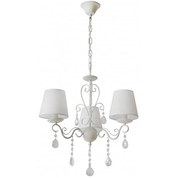 Люстра підвісна Victoria Lighting 3x40 Вт E14 білий Dalila 