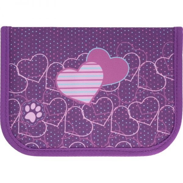 Пенал школьный 622 Lovely puppy 49681 KITE фиолетовый