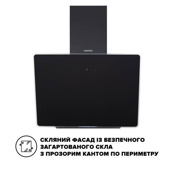 Витяжка Interline FLOW BL A/60/GL/M