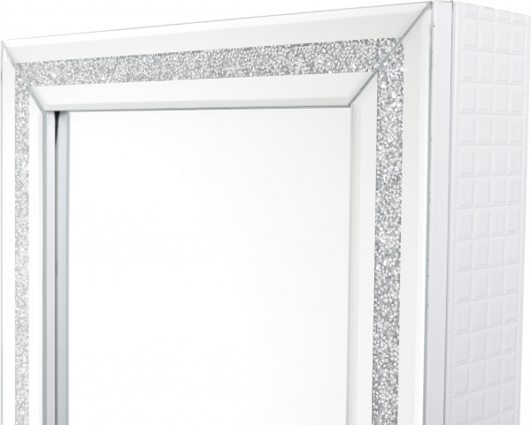 Підлогове дзеркало із секцією для зберігання аксесуарів A3637 3600x12300 мм білий 