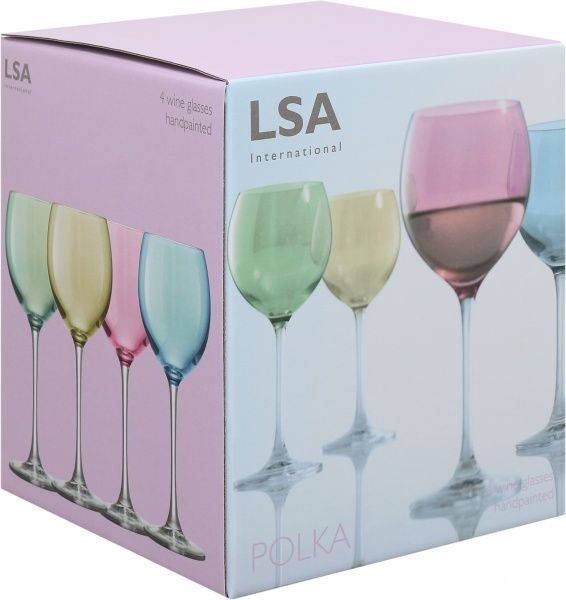 Набор бокалов для вина Polka 400 мл 4 шт. G932-14-294 LSA