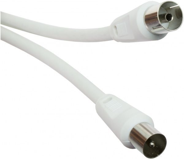 Кабель HAMA коаксіальний 5 м білий (43033)  