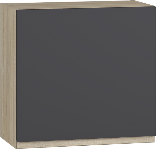 Шкаф верхний под вытяжку МС Джетта 60х57,7х31,7 см, графит серый/дуб сонома Грейд