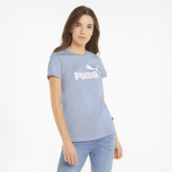 Футболка Puma ESS Logo Tee 58677583 р.2XS голубой