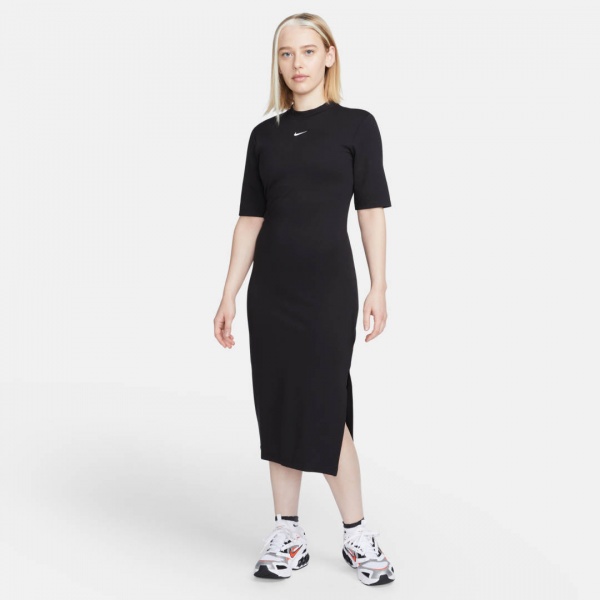 Сукня Nike W NSW ESSNTL MIDI DRESS DV7878-010 р.XS чорний