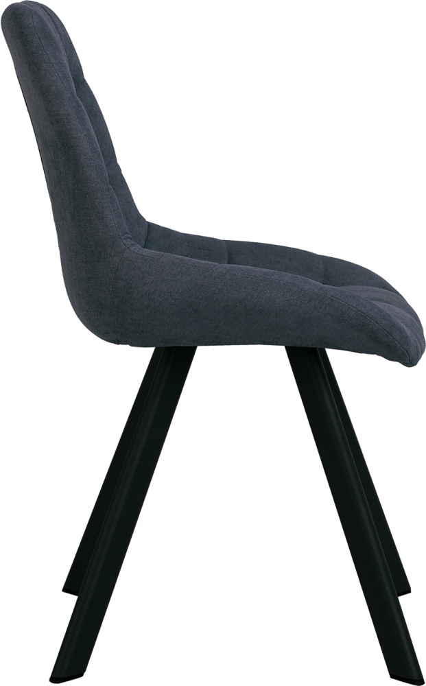 Стул Nowy Styl NICOLE 4L BLACK (BOX-2) SQR (CH) SORO-95 темно-серый / черный