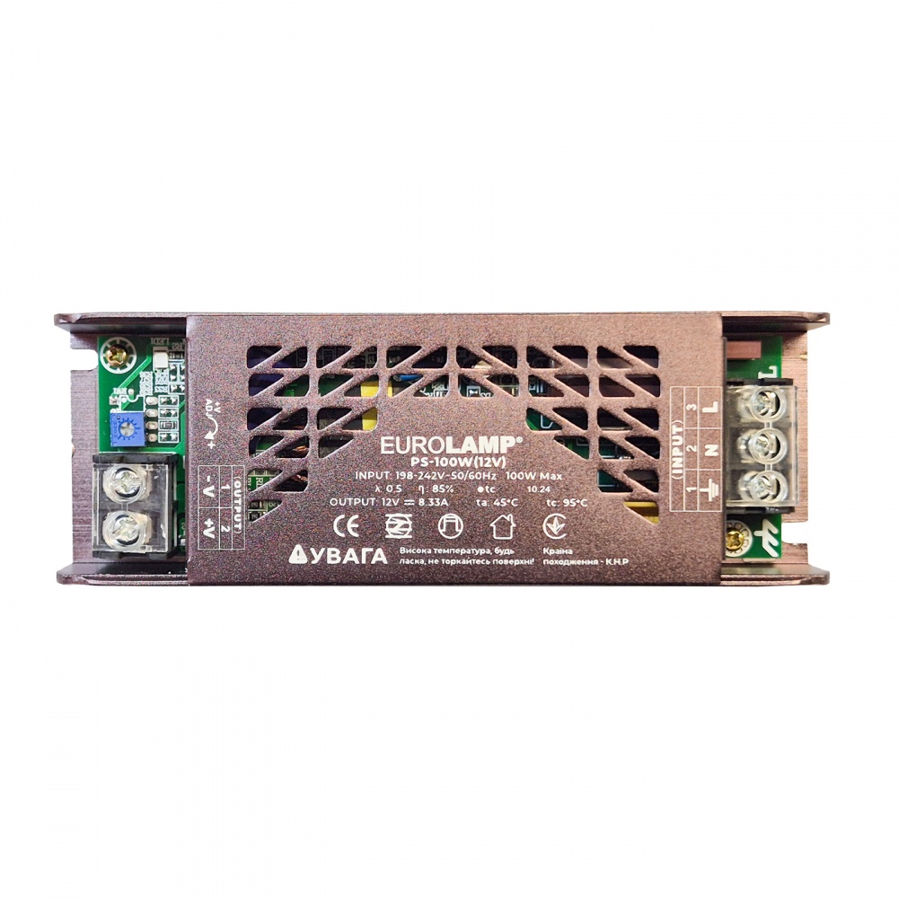 Блок питания Eurolamp 100 Вт IP20 PS-100W(12V)