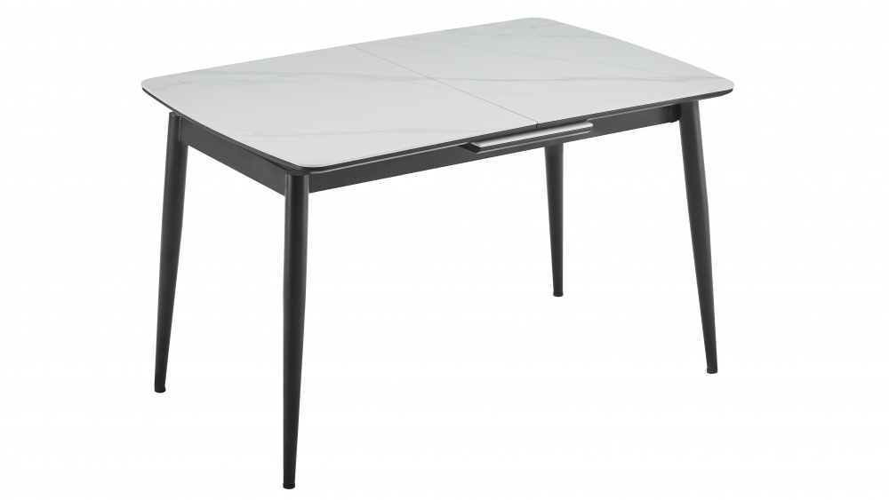 Стол обеденный Prestol Лейк 1200(1500)x800x750мм белый/черный