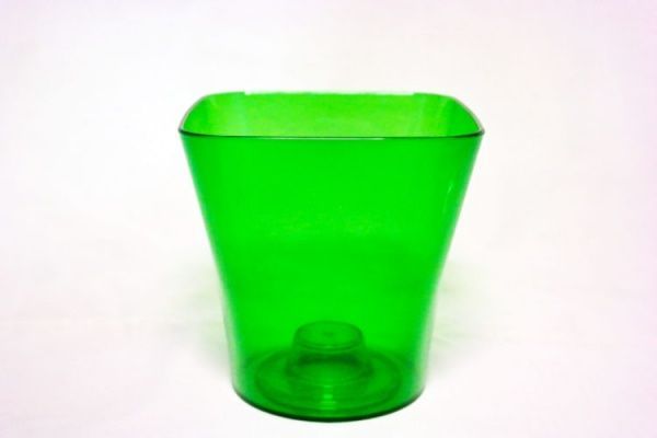 Кашпо для орхидей Орхидейница Orx13/7 круглый 1,25л зеленый 